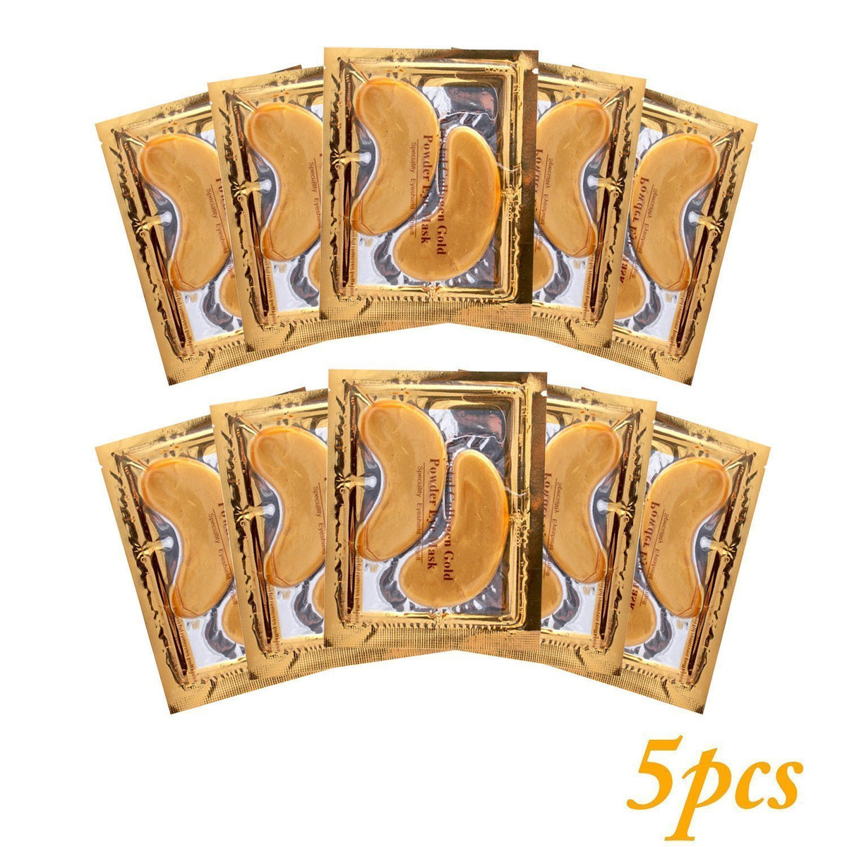 24k Gold Gel Eye Mask Eyelid Patch Anti Wrinkle Eye Care gold - jetlove