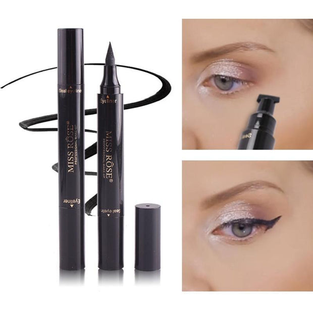 2 in 1 Liquid Eyeliner with Wing Stamp - jetlove