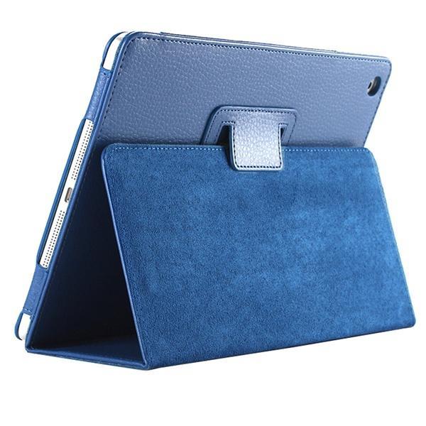 For ipad Mini Case Matte Soft Flip Litchi PU Leather for Apple ipad Mini 1 2 3 Coque Cover Smart Stand Auto Sleep /Wake UP Style - jetlove