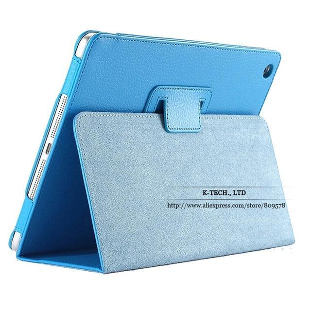 For ipad Mini Case Matte Soft Flip Litchi PU Leather for Apple ipad Mini 1 2 3 Coque Cover Smart Stand Auto Sleep /Wake UP Style - jetlove