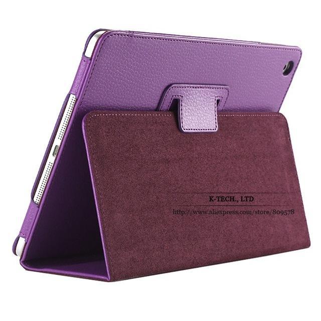 For ipad Mini Case Matte Soft Flip Litchi PU Leather for Apple ipad Mini 1 2 3 Coque Cover Smart Stand Auto Sleep /Wake UP Style - jetlove