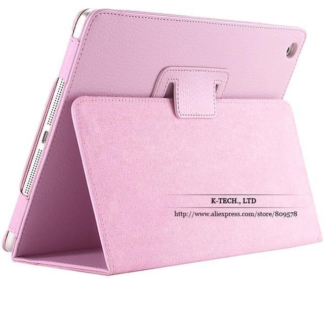 For ipad Mini Case Matte Soft Flip Litchi PU Leather for Apple ipad Mini 1 2 3 Coque Cover Smart Stand Auto Sleep /Wake UP Style - jetlove