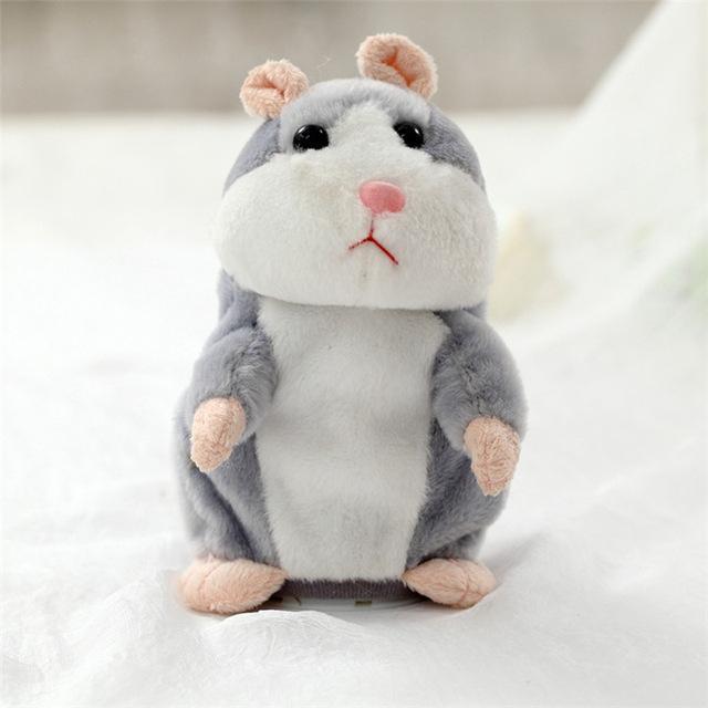 2017 Talking Hamster Mouse Pet Plush Toy Hot Cute Speak Talking Sound Record Hamster Educational Toy for Children Gift - jetlove