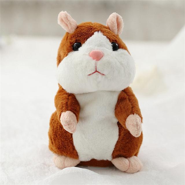 2017 Talking Hamster Mouse Pet Plush Toy Hot Cute Speak Talking Sound Record Hamster Educational Toy for Children Gift - jetlove