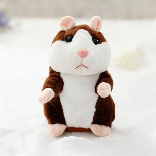 2017 Talking Hamster Mouse Pet Plush Toy Hot Cute Speak Talking Sound Record Hamster Educational Toy for Children Gift - jetlove