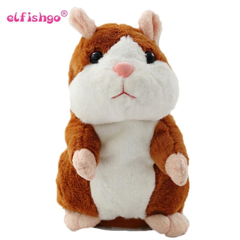 2017 Talking Hamster Mouse Pet Plush Toy Hot Cute Speak Talking Sound Record Hamster Educational Toy for Children Gift - jetlove