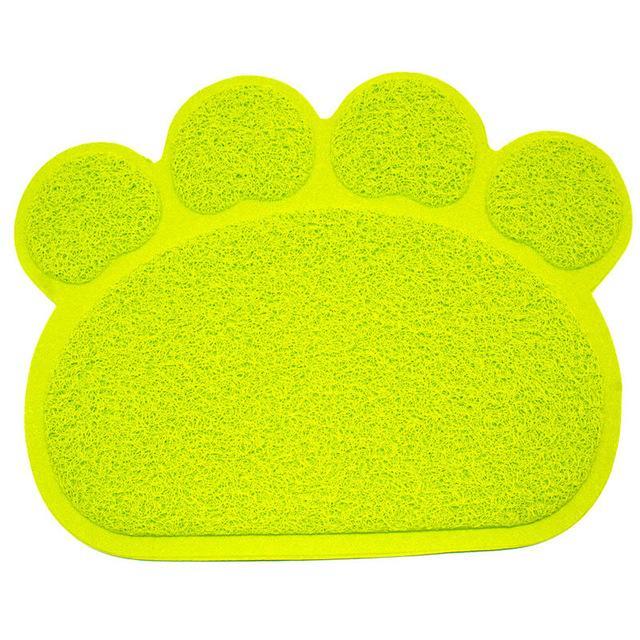 Paw Print Dog Cat Litter Mat Puppy Kitty Dish Feeding Bowl Placemat Tray Tidy Easy Cleaning Sleeping Pad Cama 3 Colors - jetlove