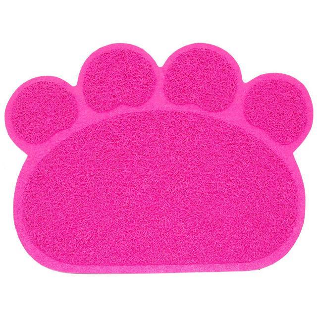 Paw Print Dog Cat Litter Mat Puppy Kitty Dish Feeding Bowl Placemat Tray Tidy Easy Cleaning Sleeping Pad Cama 3 Colors - jetlove