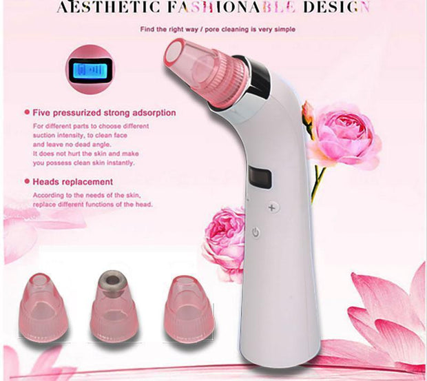 4 IN 1 Comedo Blackhead Vacuum Suction Acne Pore Cleaner Facial Skin Care Beauty Machine Facial Care Tools drop shipping - jetlove