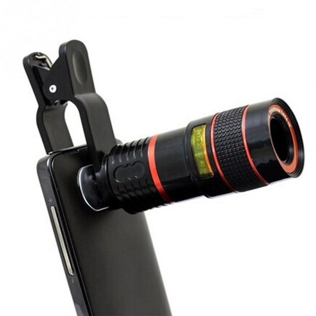 Universal Clip 8X 12X 20X Zoom Mobile Phone Telescope Lens Telephoto External Smartphone Camera Lens for iPhone Sumsung Huawei - jetlove