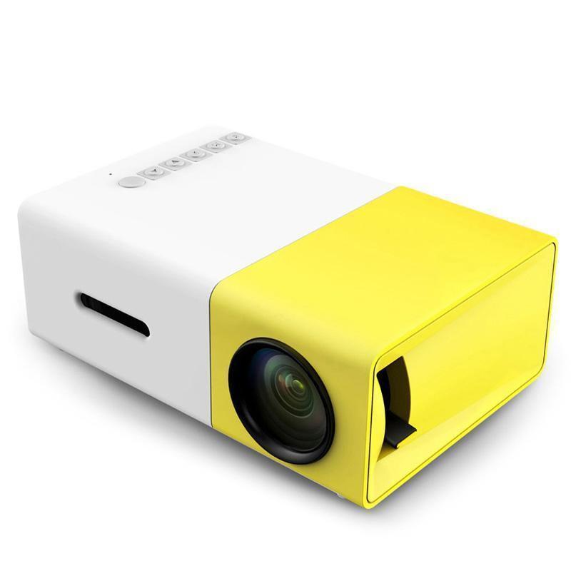 AAO YG300 YG-300 LCD LED Portable Projector Mini 400-600LM 1080p Video 320 x 240 Pixel Media LED Lamp Player Best Home Protector - jetlove