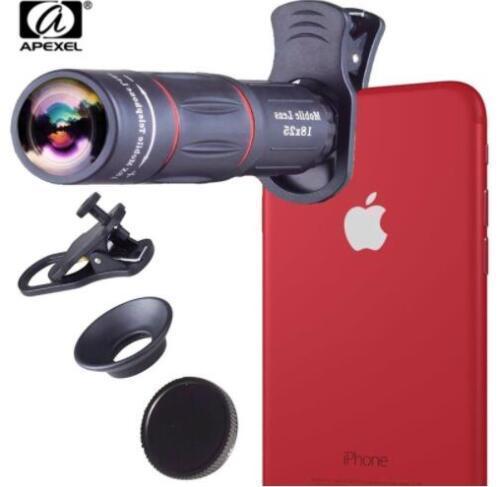 APEXEL 18X Telescope Zoom Mobile Phone Lens for iPhone Samsung Smartphones universal clip Telefon Camera Lens with tripod 18XTZJ - jetlove