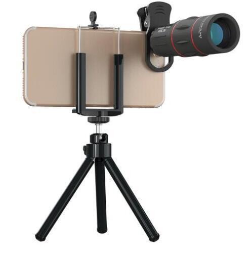 APEXEL 18X Telescope Zoom Mobile Phone Lens for iPhone Samsung Smartphones universal clip Telefon Camera Lens with tripod 18XTZJ - jetlove