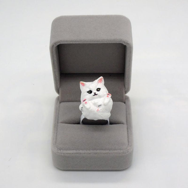 Ring In Cat Figure - jetlove