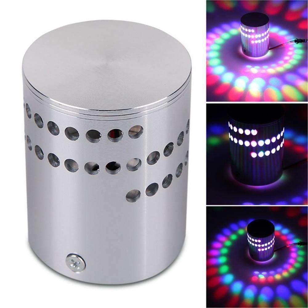 2018 New Fashion Colorful RGB Spiral Hole Wall Lamp Surface Install LED Light Luminaire Lighting For Birthday/Valentine's Day#35 - jetlove