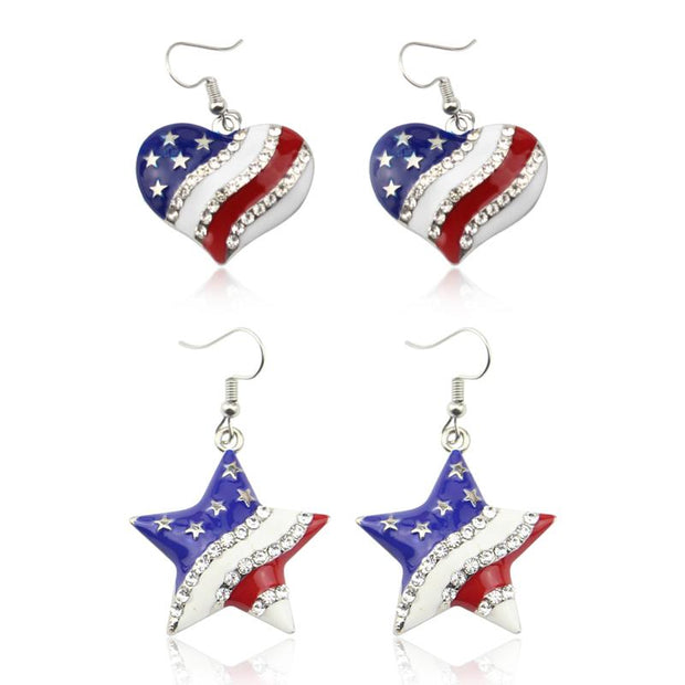 Earring 4th of July USA