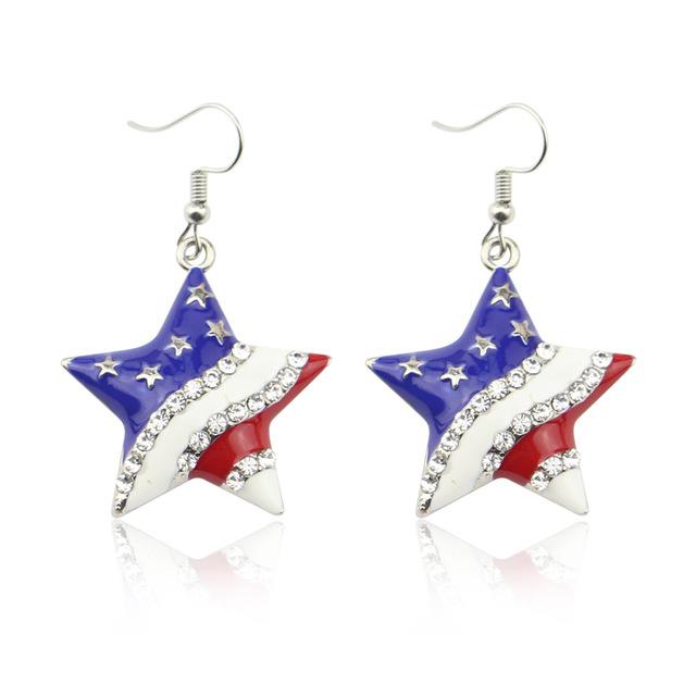 Earring 4th of July USA